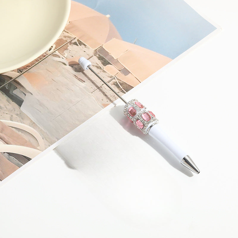 Wholesale 10pcs Beadable Pens Heavy Works Drill DIY Hands Handmade Round Bead Pen